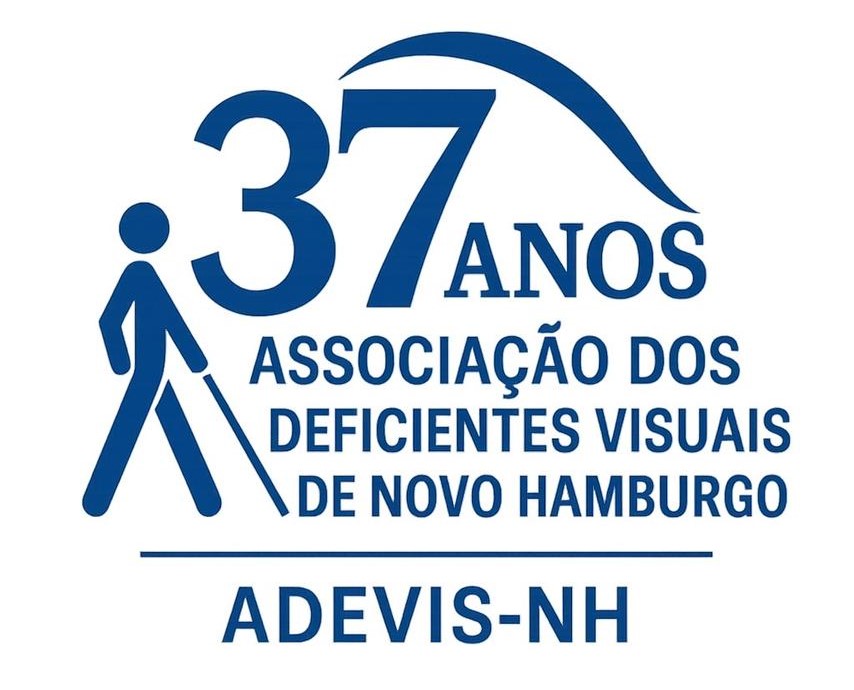 logo 37 anos da associação dos deficientes visuais de novo hamburgo